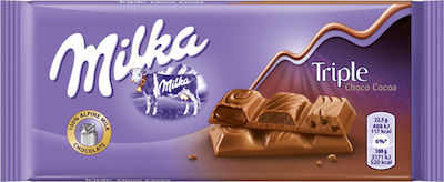 Milka Triple Chocolate Milk Choco Cocoa 90gr 1pcs