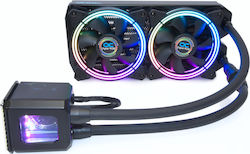 Alphacool Aurora 240 Digital RGB Υδρόψυξη Επεξεργαστή Διπλού Ανεμιστήρα 120mm για Socket AM4/AM5/1200/115x