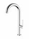 Ottone Meloda Kitchen Faucet Counter Chrome