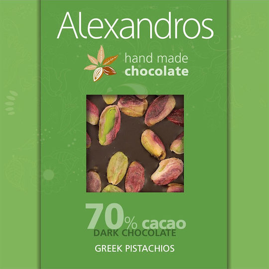 Alexandros Chocolate Dark Greek Pistachios with 70% Cocoa 90gr