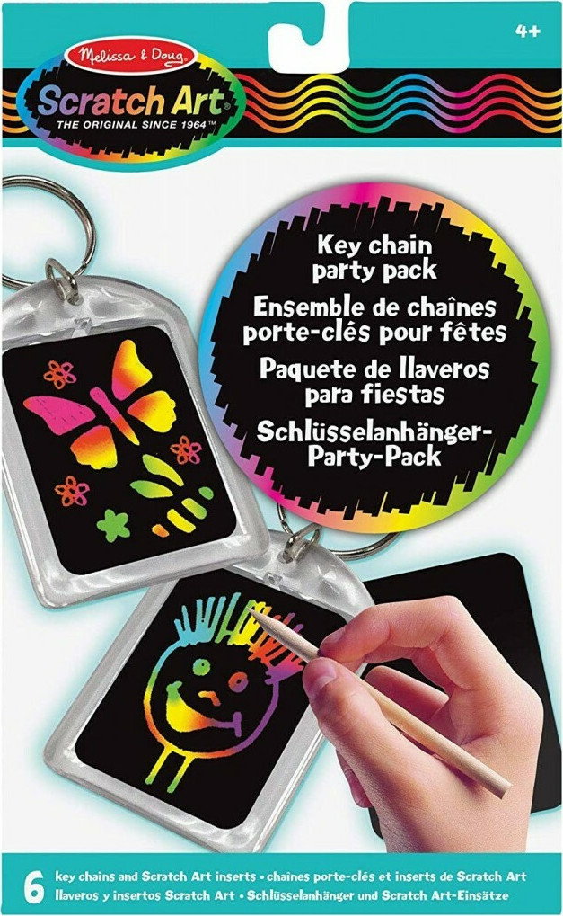 Melissa & Doug Key Chain Scratch Art Party Pack Skroutz.gr