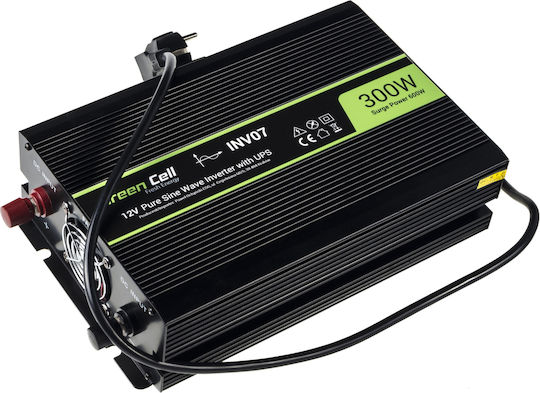 Green Cell Invertor Auto Unda sinusoidală pură 600W pentru Convertirea 12V DC în 220V AC