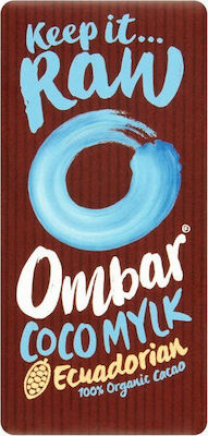 Ombar Organic Raw Organic Chocolate Milk with Coconut Cream Vegan Sugar-Free 35gr 1pcs
