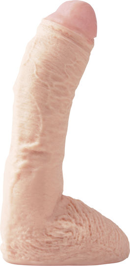 Basix Rubber Works Fat Boy Realistisches Dildo mit Hoden Light 25cm