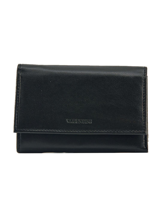 Leather wallet (VAL306156B) BLACK