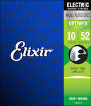 Elixir Complete Set Nickel Plated Steel String for Electric Guitar Optiweb