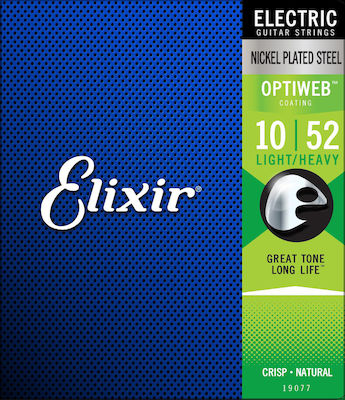 Elixir Complete Set Nickel Plated Steel String for Electric Guitar Optiweb