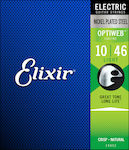 Elixir Πλήρες Σετ Χορδών για Ηλεκτρική Κιθάρα Optiweb