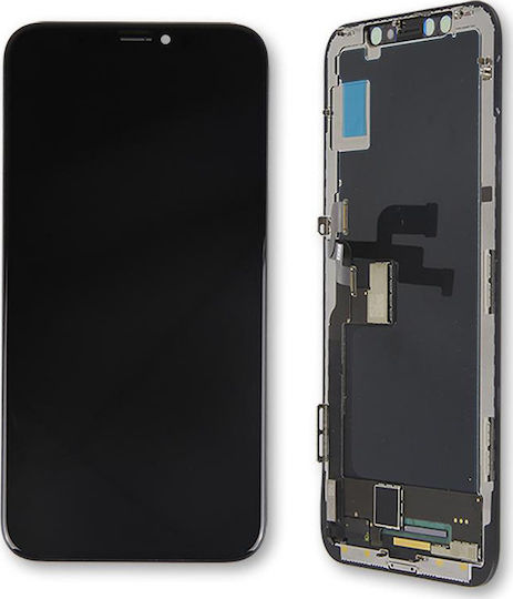 O ecran Hard AMOLED cu Mecanism Tactil pentru iPhone X (Negru)