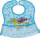 Laken A Caballito Waterproof Bib Plastic with Hoop & Loop Fastener & Pocket Light Blue