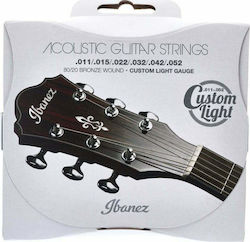 Ibanez IACS62C Einstellen Akustikgitarrensaiten 80/20 Bronze 11 - 52 Ibanez IACS62C Einstellen Akustikgitarrensaiten 80/20 Bronze 11 - 52