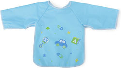 Cangaroo Piggy Waterproof Coverall Plastic with Hoop & Loop Fastener & Sleeves Blue for 12 m+