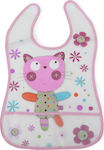 Cangaroo Happy Meal Waterproof Bib Silicone with Button & Pocket Pink