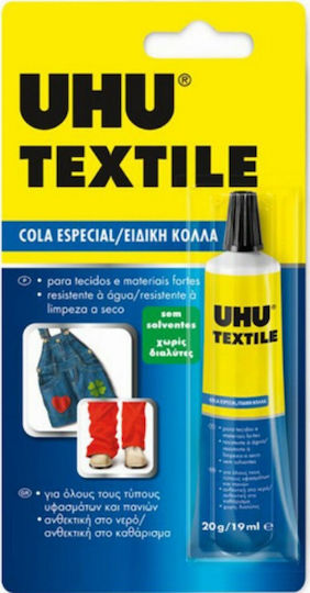 UHU UHU Superkleber Textile Special für Textilien 19ml Keine Lösungsmittel Transparent