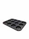 Homestyle Non-stick Aluminum Cake 12 Cups Baking Pan 34x16cm