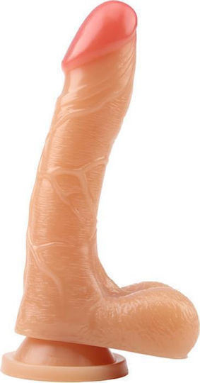 Chisa Novelties Keep Love Poem Dildo Реалистично дилдо с Топки и Вендуза Телесен 20см