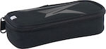 Diakakis Maxbuddies Pencil Case with 1 Compartment Black