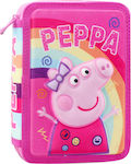 Διακάκης Peppa Pig 3d Κασετίνα Γεμάτη με 2 Θήκες
