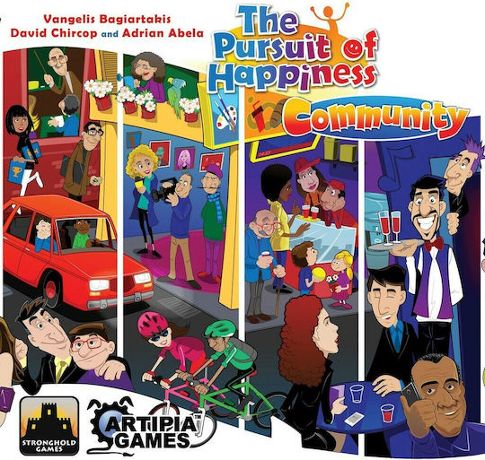 Board Game Pursuit of Happiness Community for 1-5 Players 12+ Years Old (EN) Artipia