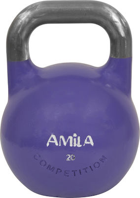 Amila Kettlebell Βινυλίου 20kg Μωβ