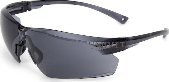 Univet Safety Glasses for Protection with Gray Lenses Tinted 1pcs