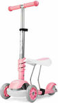 Spokey Kids Scooter Foldable Tripla 3 in 1 3-Wheel with Seat Pink