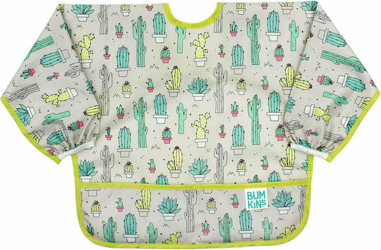 Bumkins Cacti Impermeabila Salopetă Plastic cu autocolant, Buzunar & Mâneci Multicoloră pentru 6 m+