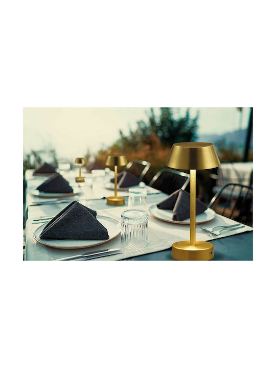 Viokef Princess Metal Table Lamp LED with Gold ...