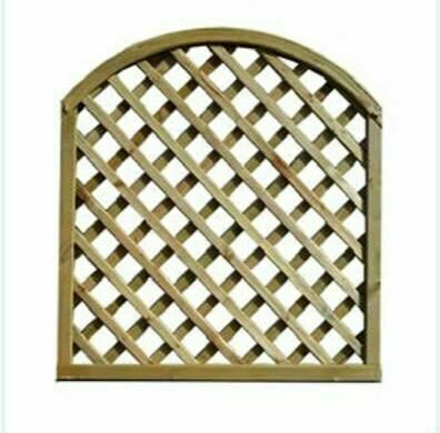 Arch (6x6) Wood Trellis Beige 90x90cm