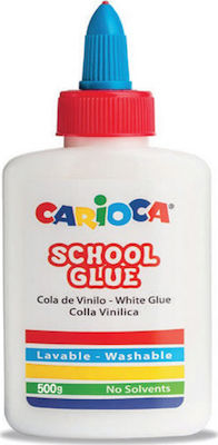 Carioca Υγρή Κόλλα School Glue Μεγάλου Μεγέθους για Χαρτί 500gr Χωρίς Διαλύτες