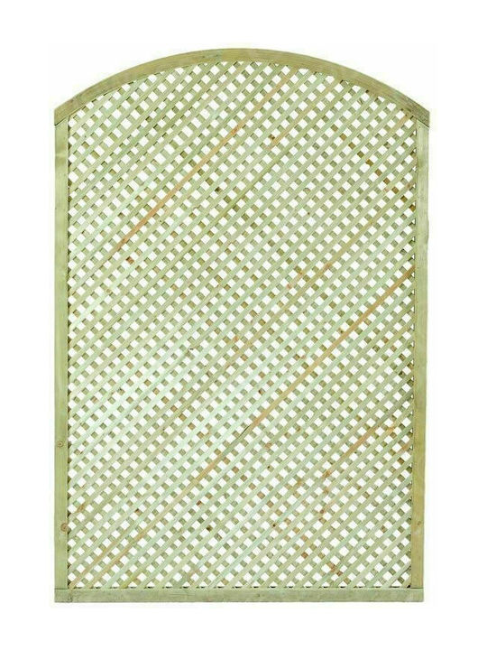 Garden Trellis Diamond Arch (2x2) Made of Wood with Rhombus Grid in Beige Colour 120x180cm