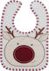 Lorelli 3D Deer Bib Fabric with Hoop & Loop Fastener Red