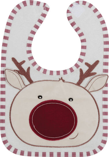 Lorelli 3D Deer Bib Fabric with Hoop & Loop Fastener Red