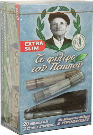 Tou Pappou Пайпове За Цигари Extra Slim 5.5mm Прозрачни 20 Броя