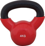 Amila Kettlebell Βινυλίου 4kg Roșu