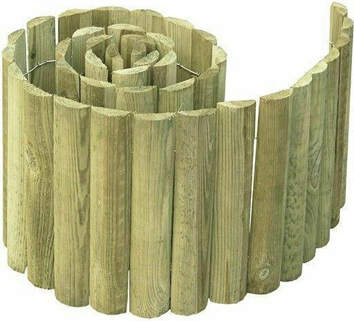 Showood Ξύλινη Μπορντούρα Κήπου σε Μπεζ Χρώμα 30cm x 1.8m
