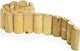 Dom Wood Wooden Garden Hedge in Beige Colour 30cm x 2m
