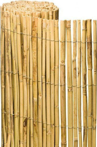 Dom Wood Bambuszaun mit Halbes Schilf 1x5m 31259 Dom Wood Bambuszaun mit Halbes Schilf 1x5m 31259