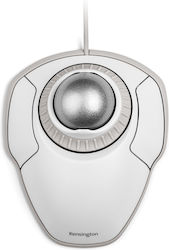 Kensington Orbit Wired Ergonomic Mouse with Trackball White