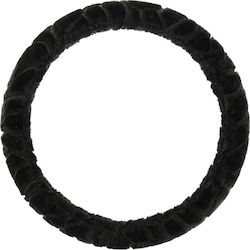 Compass Auto-Lenkradabdeckung Smooth mit Durchmesser 37-39cm Synthetisch Schwarz Lenkradbezug