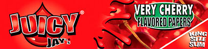 Juicy Jays Very Cherry Χαρτάκια Στριφτού Τσιγάρου King Size Slim Αρωματικά 32 φύλλα 1τμχ
