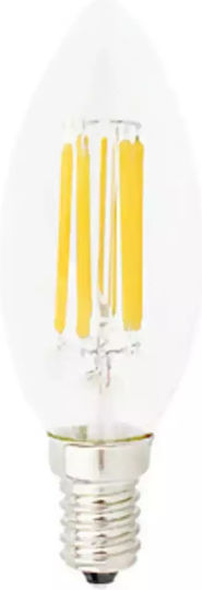 Stimeno Λάμπα LED 6W για Ντουί E14 και Σχήμα C35 Ψυχρό Λευκό 540lm Dimmable