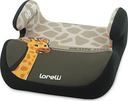 Lorelli Καθισματάκι Αυτοκινήτου Booster Topo Comfort 15-36 kg Giraffe Light Dark Beige
