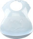 Thermobaby Soft Baby Waterproof Bib Plastic with Button & Pocket Blue
