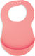 Suavinex Booooo! Waterproof Bib Silicone with Button & Pocket Pink