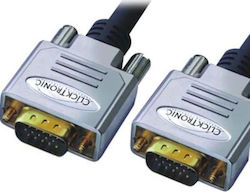 Clicktronic VGA male to VGA male Black 2m Cable (HC260-200)