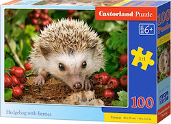 Παιδικό Puzzle Hedgehog Berries 100pcs για 6+ Ετών Castorland