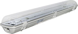 Adeleq Outdoor Lighting Batten T8 with 2 Slots for LED Bulbs 60cm