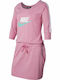 Sportswear Kinderkleid Mädchenkleider Langärmelig Rosa