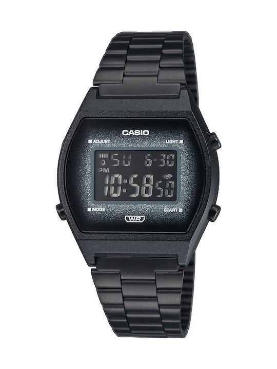 Casio Vintage Edgy Digital Men's Watch 35mm Battery with Black Metal Bracelet